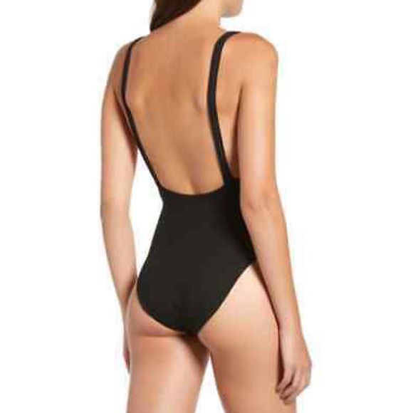 NWT, Tiger Mist Black Ribbed Hazel Bodysuit, Size Large - Picture 9 of 16